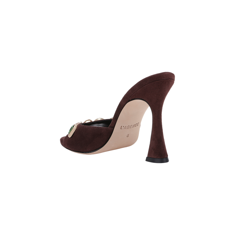 Avery Suede Open-Toe Mule
