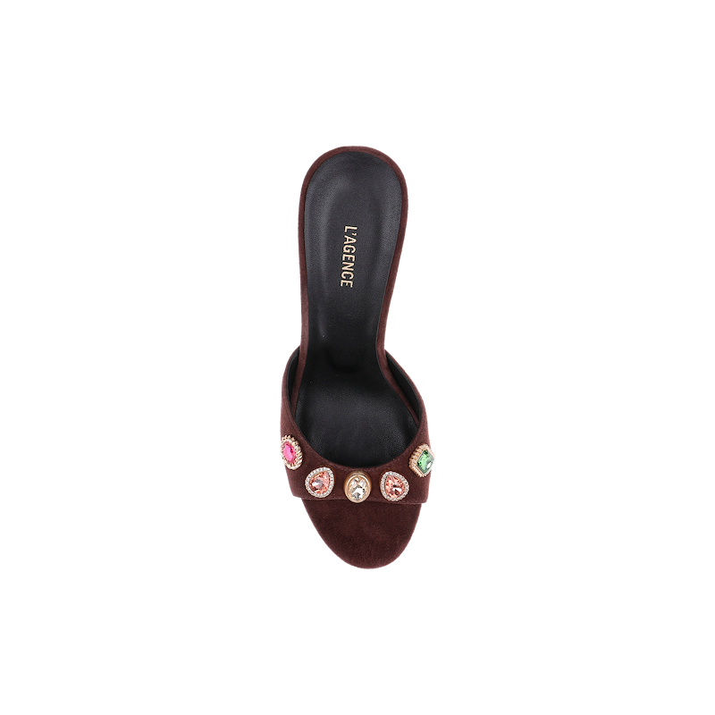 Avery Suede Open-Toe Mule