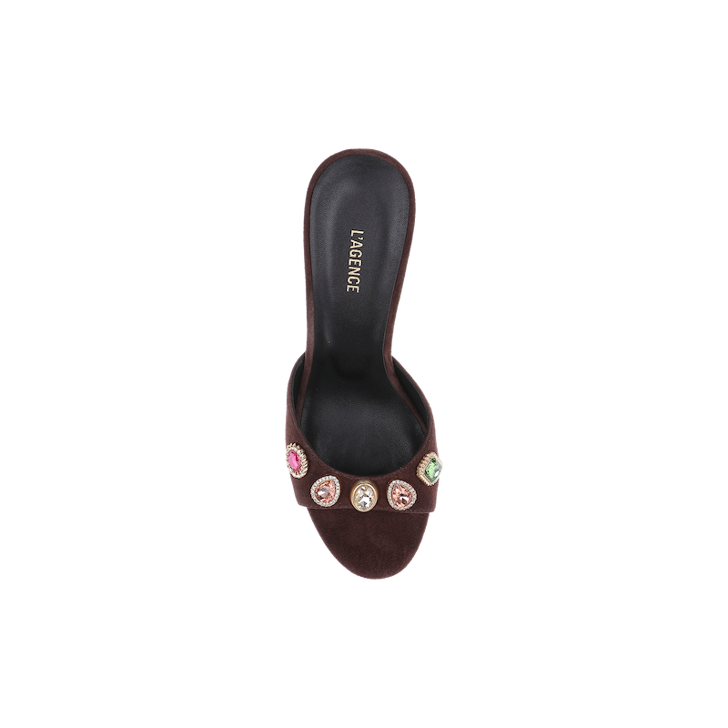 Avery Suede Open-Toe Mule
