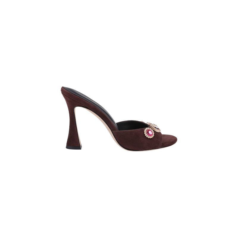 Avery Suede Open-Toe Mule