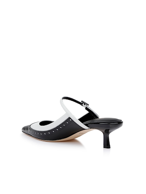 Elle Patent Leather Mule shoes L'AGENCE Sale