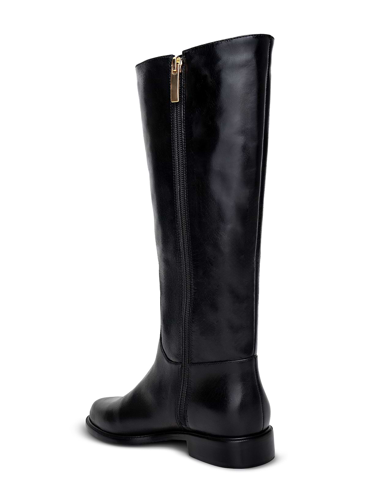 Oceana Riding Boot in Black Leather | L'AGENCE