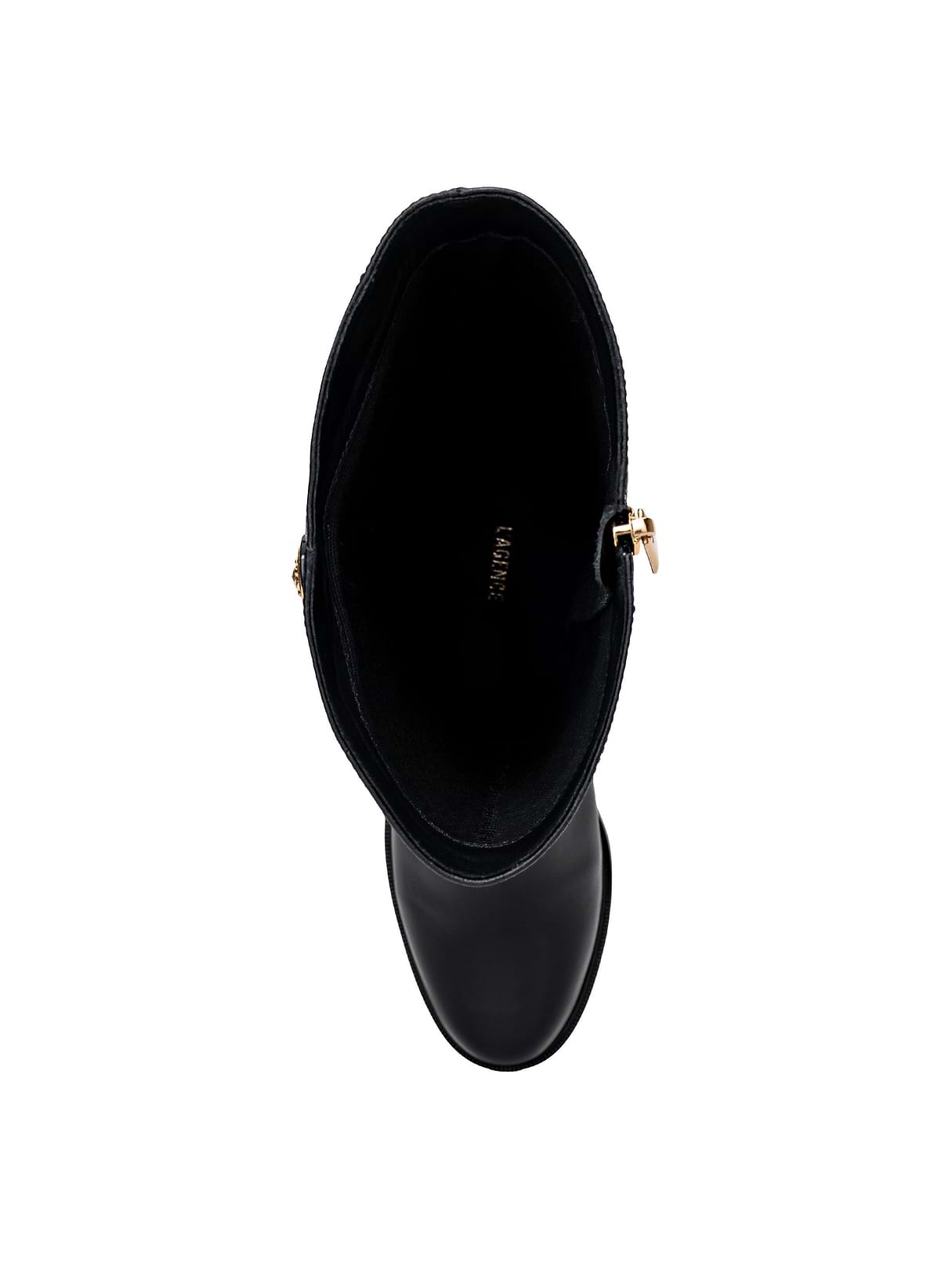Oceana Riding Boot in Black Leather | L'AGENCE