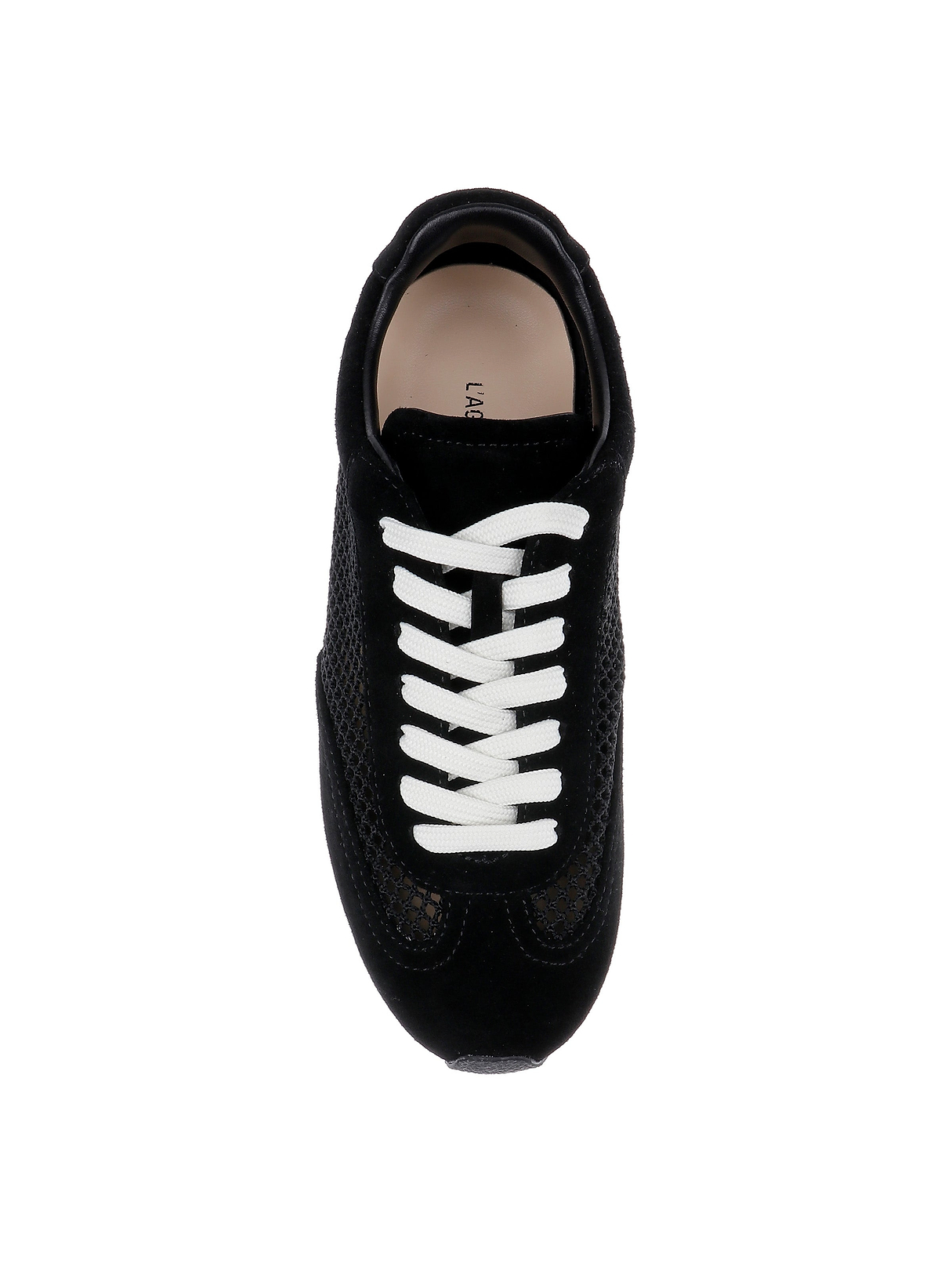 Jarah Sneaker in Black Suede | L'AGENCE