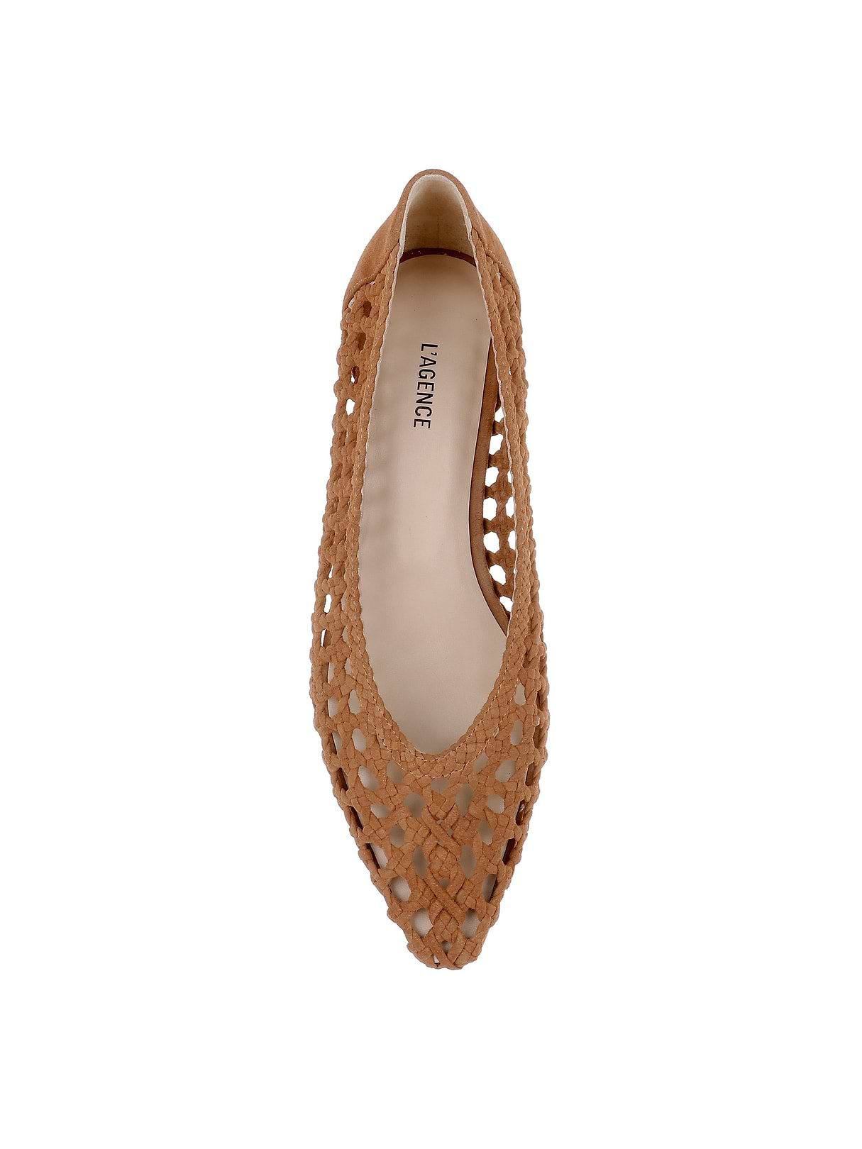 Alsace Ballet Flat in Sand Suede | L'AGENCE