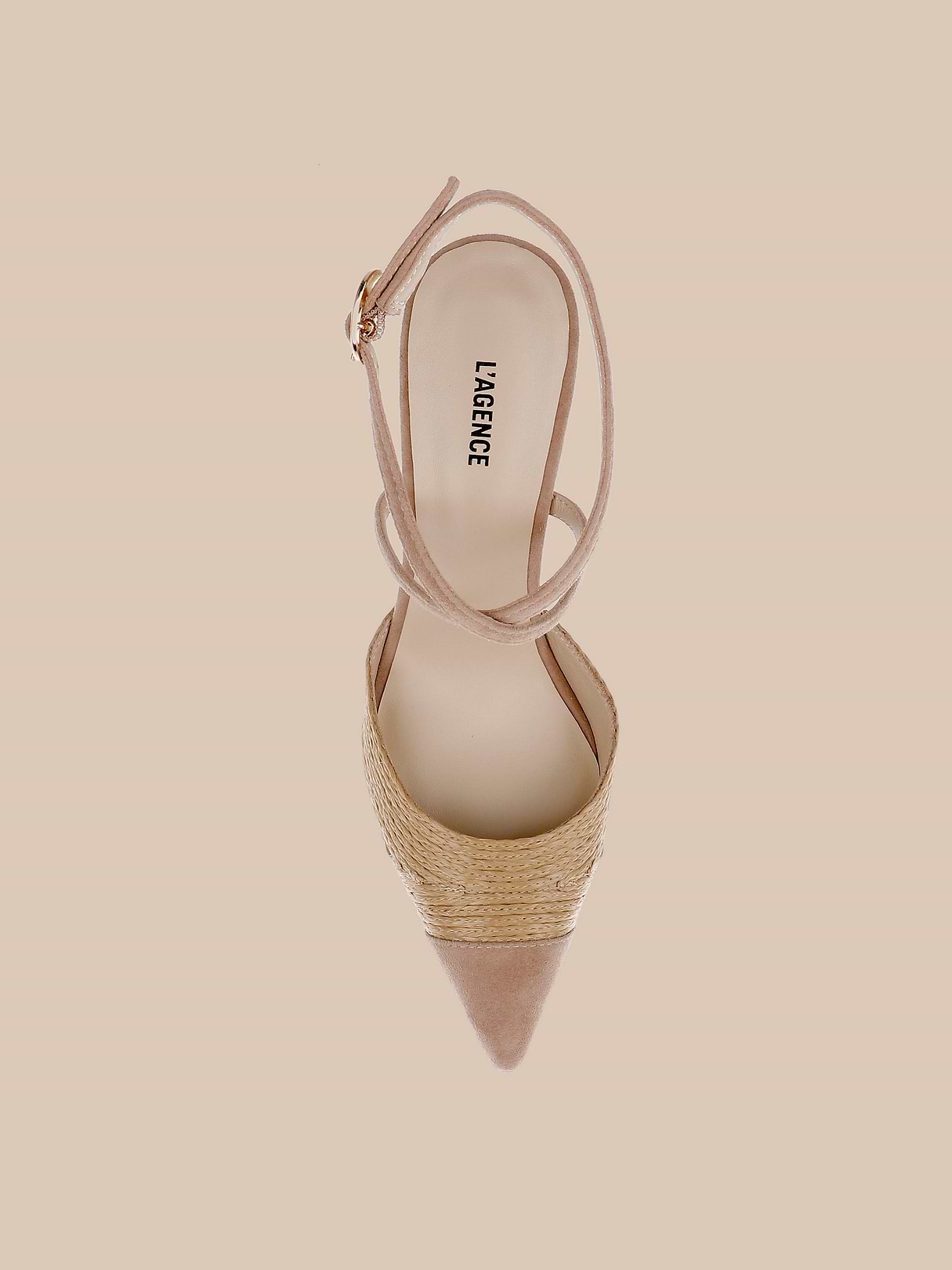 ナツハゼ　322 Moselle Raffia Pump in Natural Rafia/Natural Suede | L'AGENCE