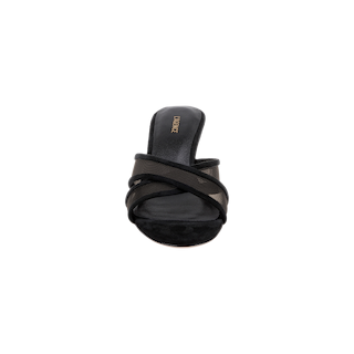 The Padua Mesh Sandal, featuring black crisscross mesh straps and a cushioned memory foam insole, is photographed from the front against a white background.