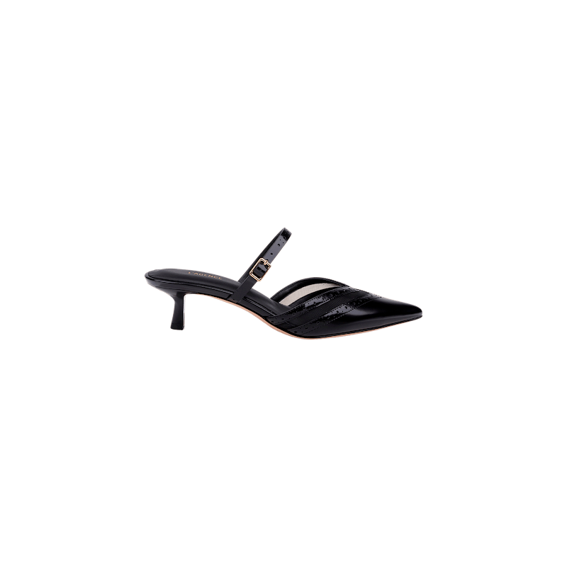Shelbie Kitten-Heel Mule
