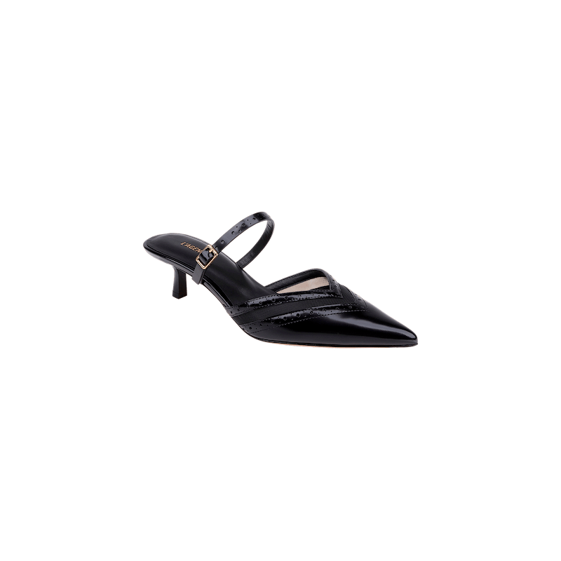 Shelbie Kitten-Heel Mule