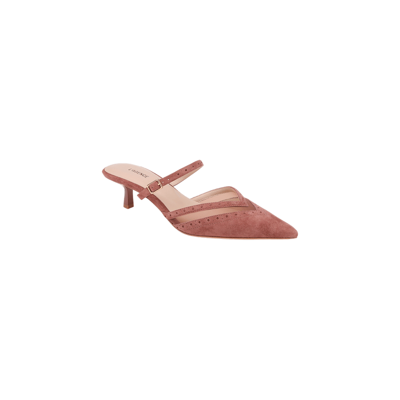 Shelbie Kitten-Heel Mule