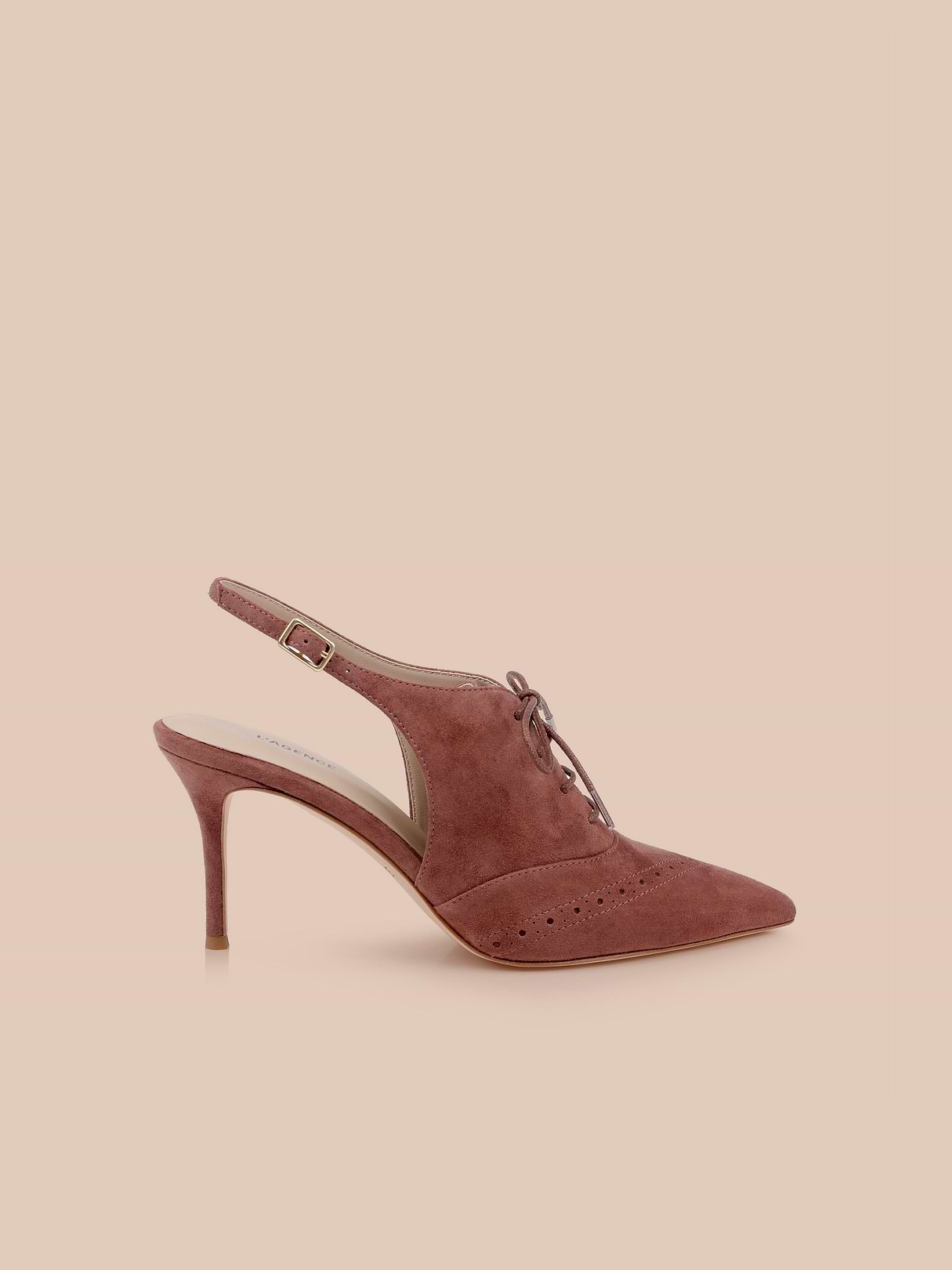 ココ Colwill Slingback Sandal in Midnight Croco | L'AGENCE