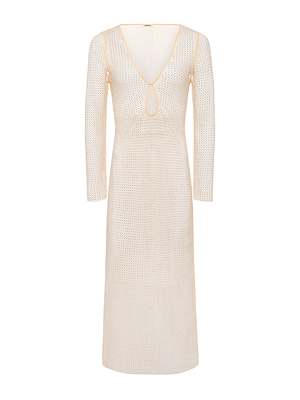 Sara Mesh Cover-Up Dress swim L'AGENCE   