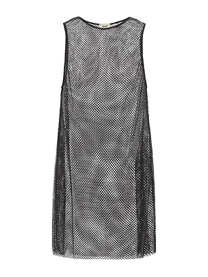 Angela Mesh Cover-Up Dress in Black | L'AGENCE Angela Mesh Cover-Up Dress in Black | L'AGENCE