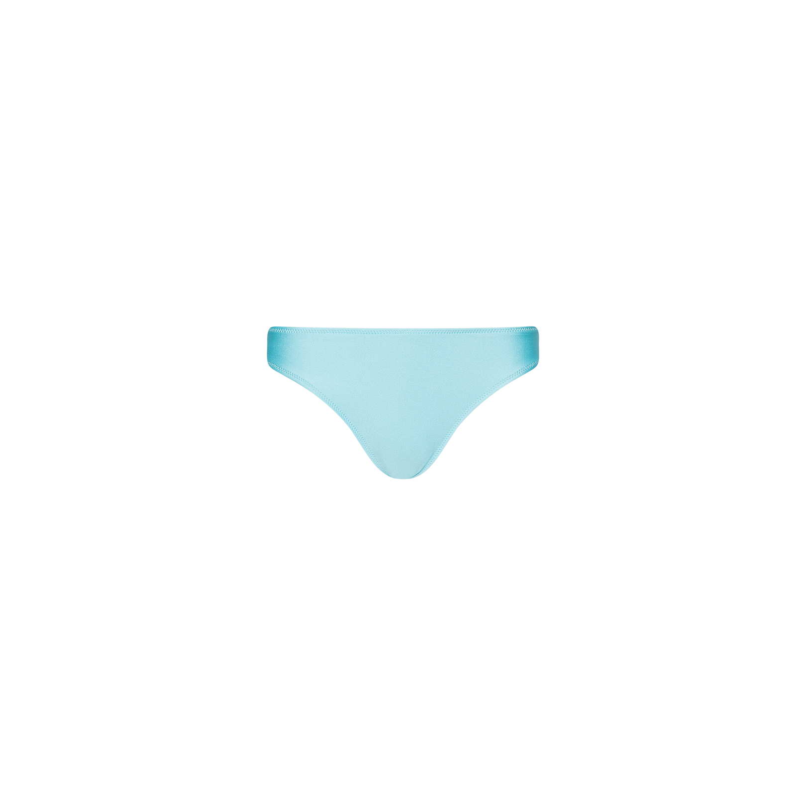 Nicole Bikini Bottom in ice blue, made from UPF 50 stretch nylon for moderate coverage, shown against a plain white background.
