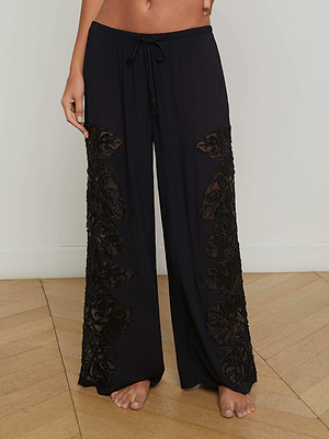 Geraldine Embellished Cover-Up Pant swim L'AGENCE