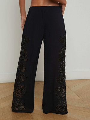 Geraldine Embellished Cover-Up Pant swim L'AGENCE