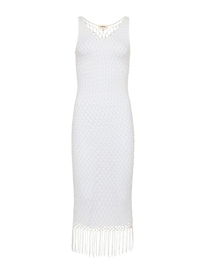 Angela Crochet Cover-Up Dress swim L'AGENCE