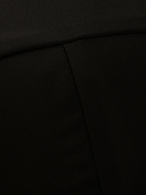 Close-up of the Alexandria Bikini Top in black, showing visible seams and stitching that highlight the material’s texture—ideal for a supportive underwire or sleek balconette bikini look.