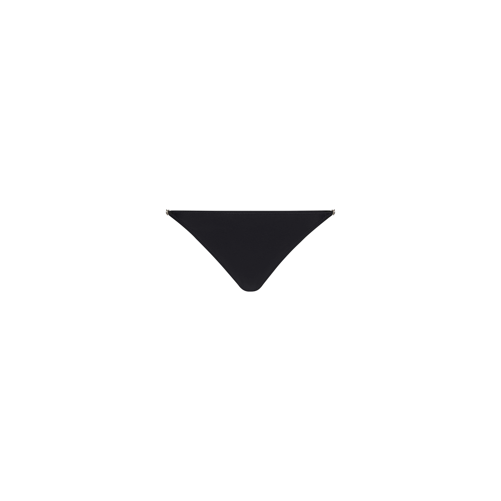 Violet String Bikini Bottom with a simple, minimal design in black—perfect for mixing and matching with your favorite black swim separates. Shown on a plain white background.