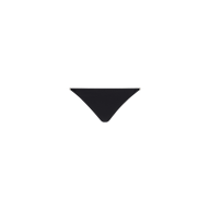 Violet String Bikini Bottom with a simple, minimal design in black—perfect for mixing and matching with your favorite black swim separates. Shown on a plain white background.