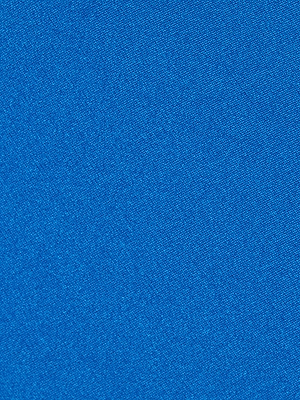 A close-up of the Kristin Triangle Bikini Top’s smooth, capri blue fabric with a fine texture—ideal for its adjustable tie design.