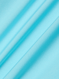 Close-up of the Remi One-Piece Swimsuit in ice blue, featuring smooth fabric with soft diagonal folds and a shiny, slightly reflective texture.