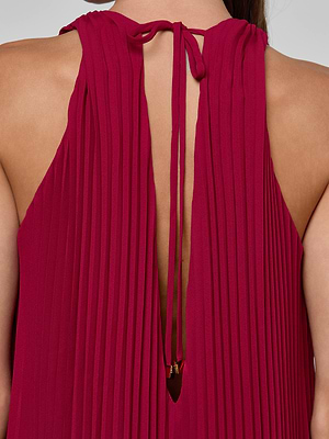 L'AGENCE Adalynn Cover-Up Dress in Black Cherry L'AGENCE Adalynn Cover-Up Dress in Black Cherry
