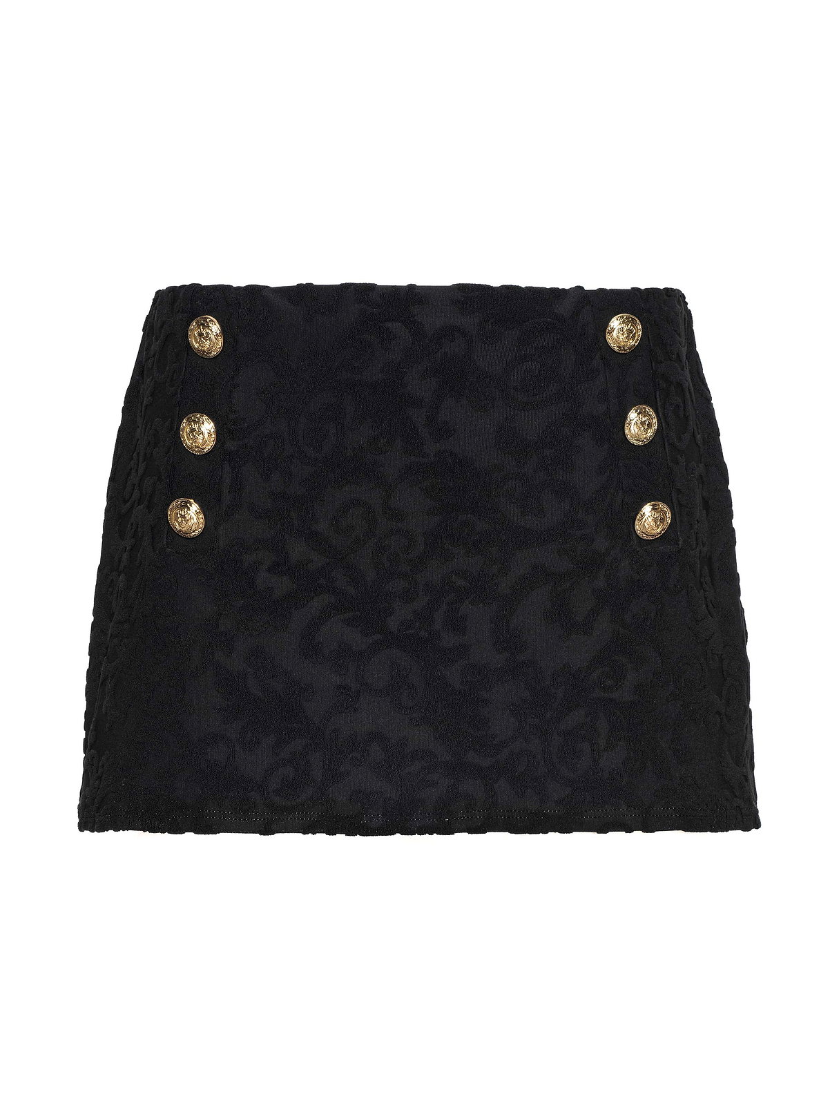 Coco Swim Skirt in Black Ornate | L'AGENCE