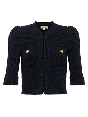 Delilah Cropped Cardigan cardigan L'AGENCE