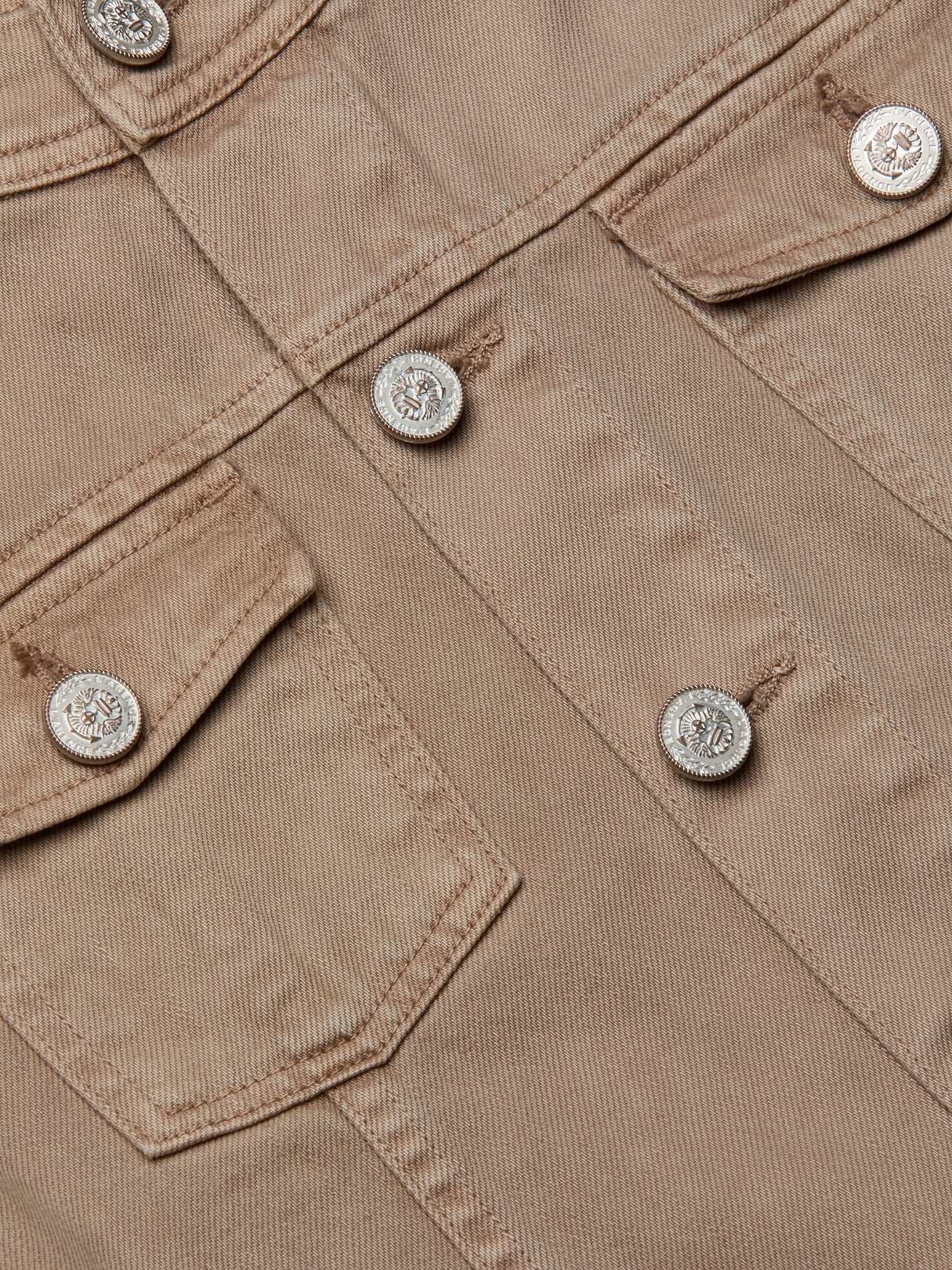 Anouk Jean Jacket in Dark Cappuccino | L'AGENCE