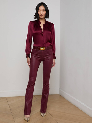 wax coated jean L'AGENCE