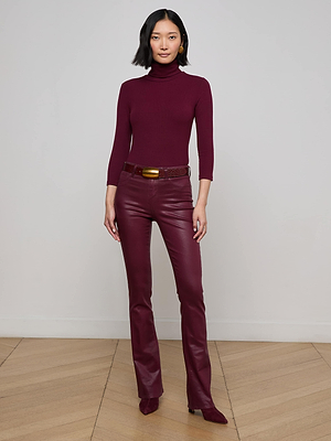 wax coated jean L'AGENCE