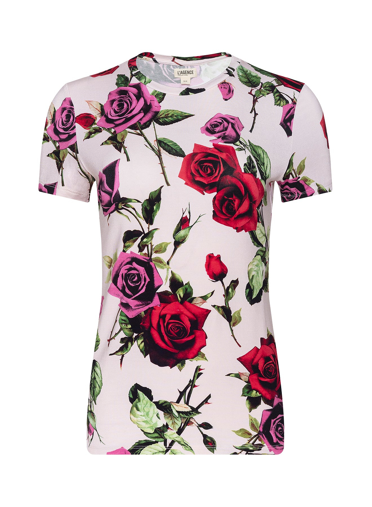 T-shirt(M Sleeve Long Rose Lady rose トップス BLACK): YAMAMOTO｜WILDSIDE YOHJI トップス
