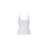 The Cole Scoopneck Tank, crafted from ribbed knit fabric, features a classic scoopneck design and is displayed on a white background.