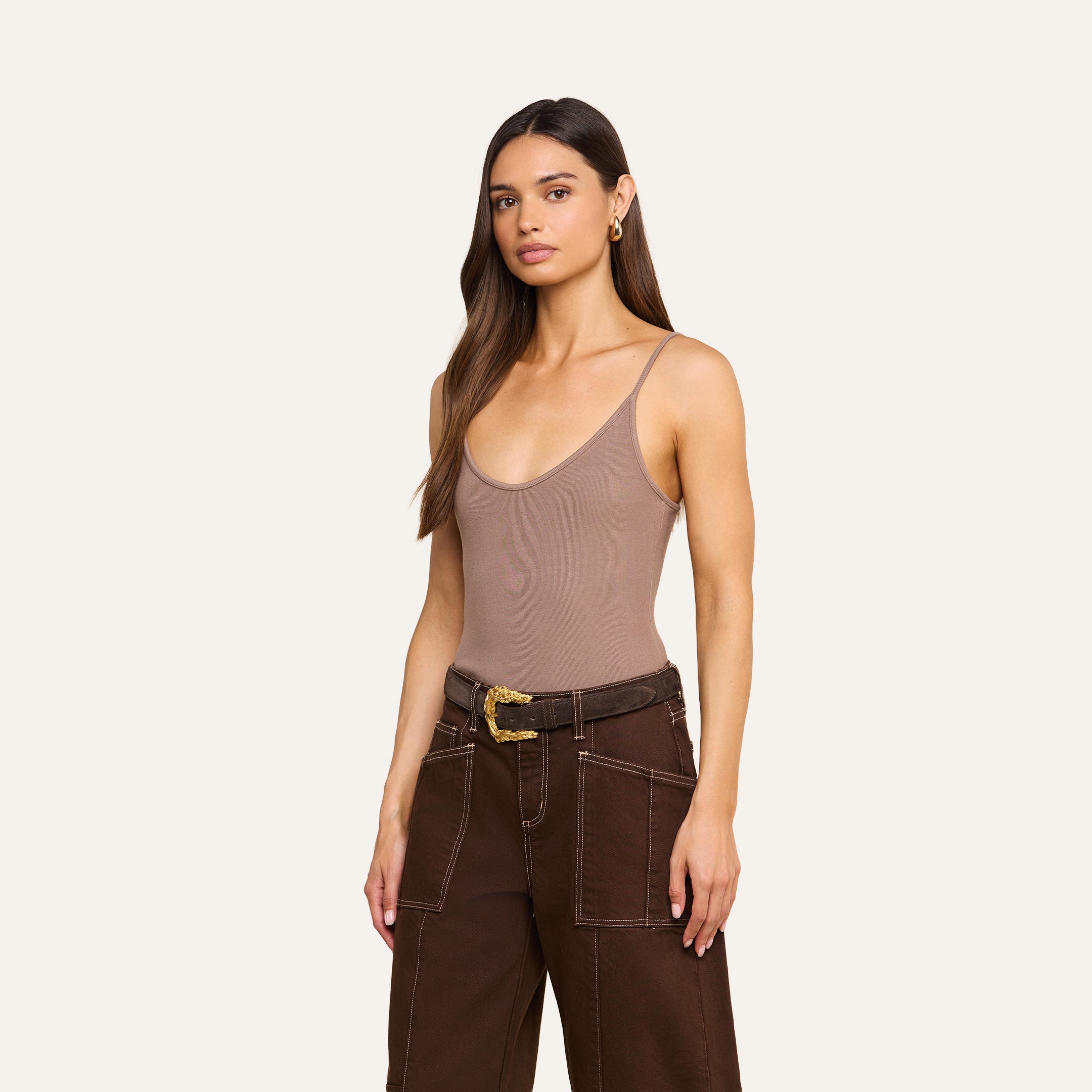 Lunara Camisole in Cardamom | L'AGENCE