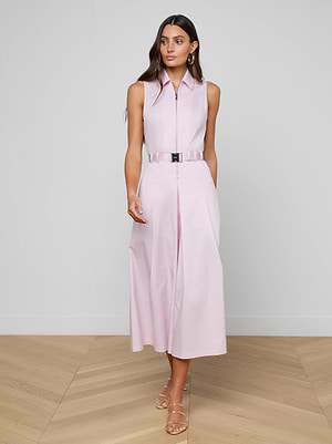 L'AGENCE Kolton Dress In Icy Lilac L'AGENCE Kolton Dress In Icy Lilac