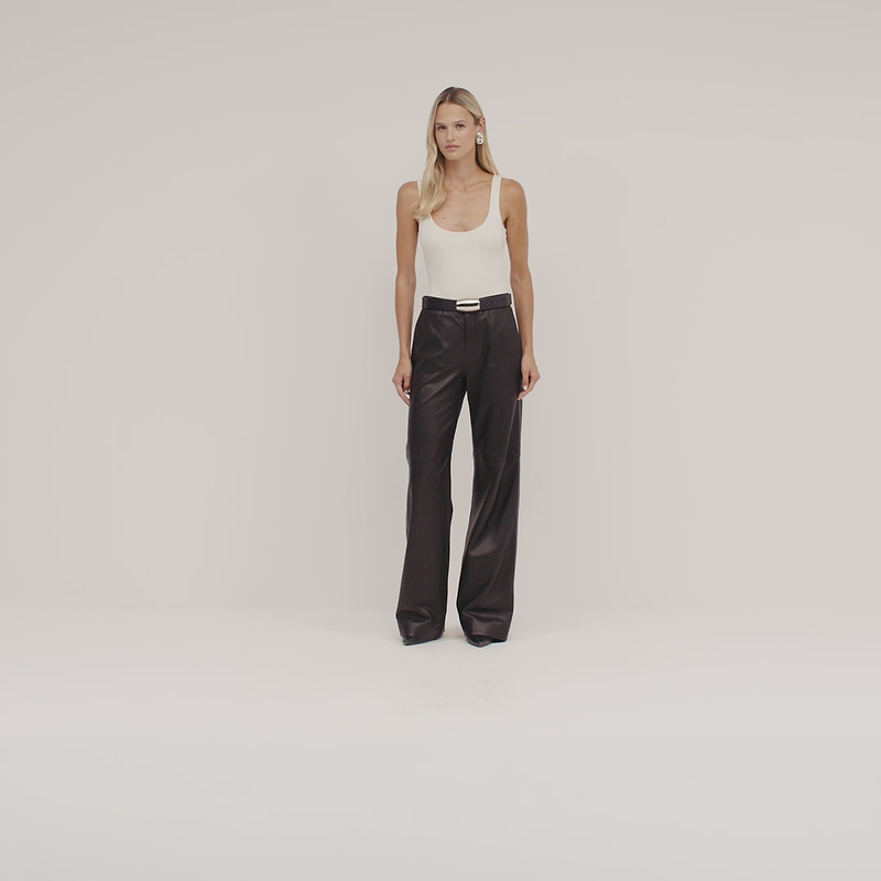 Pantalon en cuir Livvy