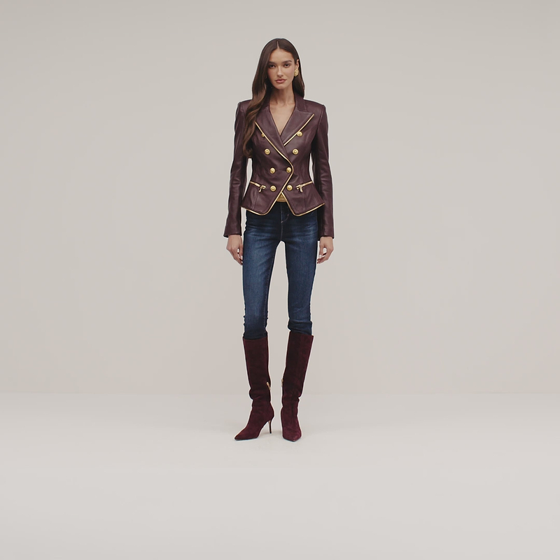 Ottilie Leather Blazer