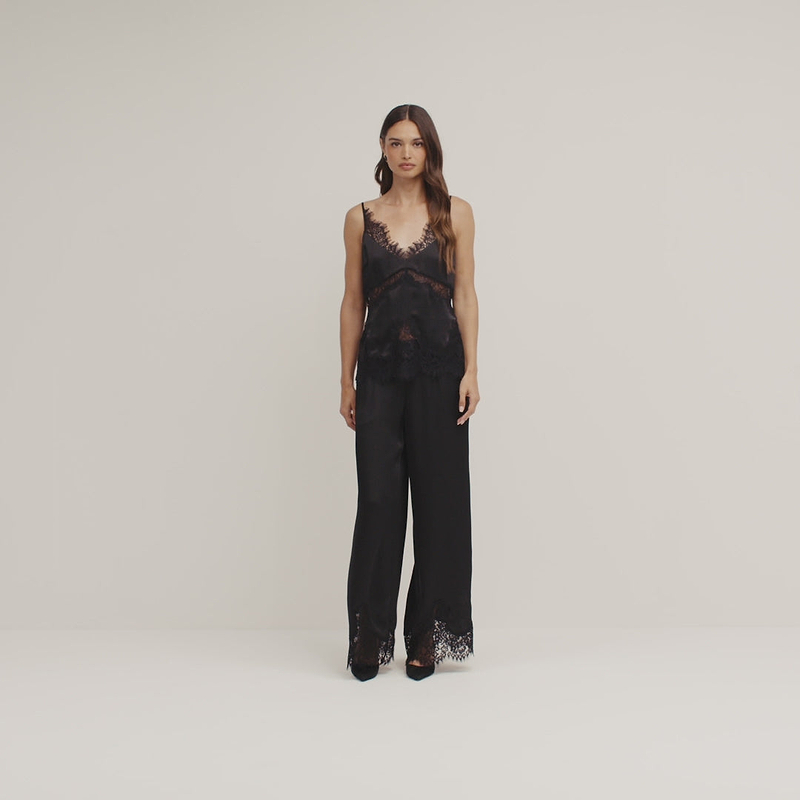 Mitsu Satin Lace Camisole
