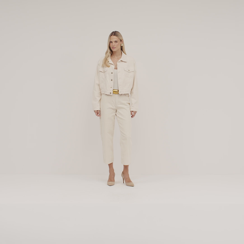 Mallis Corduroy Bow-Leg Pant