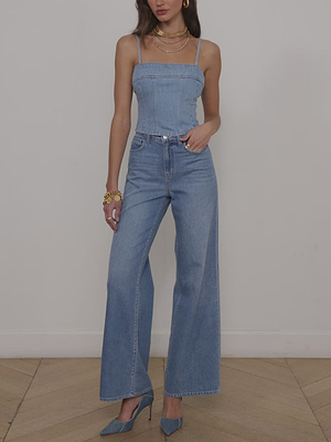 Arlin Denim Tank tank top L'AGENCE