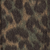 Leopard print pattern in earthy shades of brown and dark green.