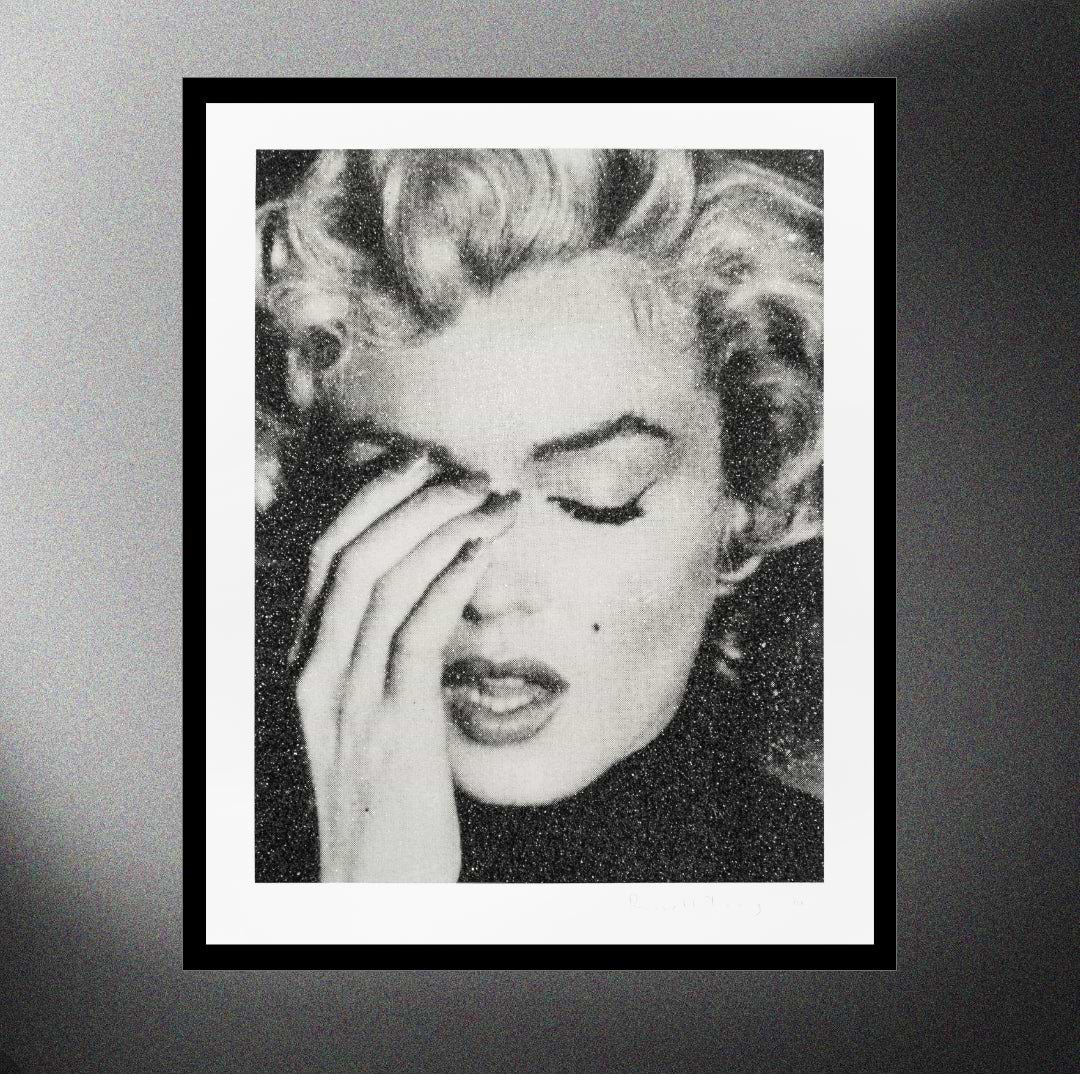 Marilyn Crying (Black & White)