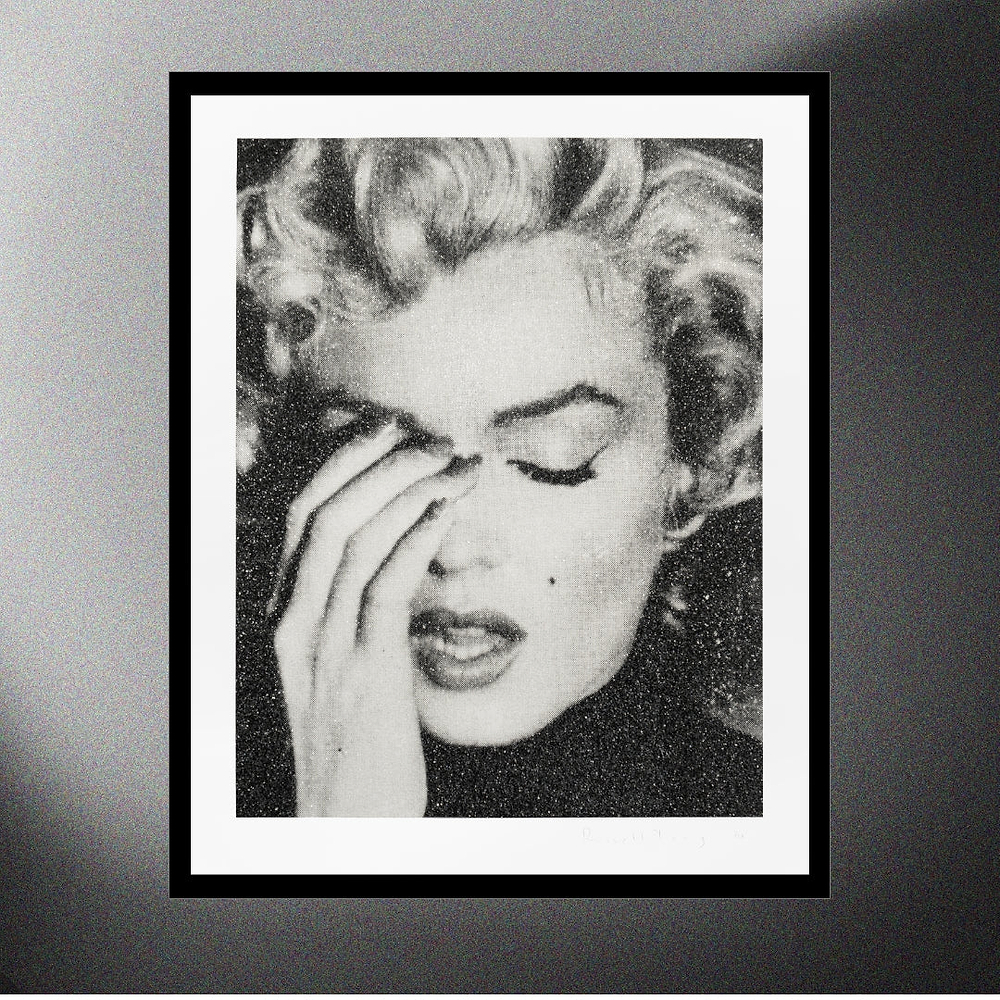 Marilyn Crying (Black & White)