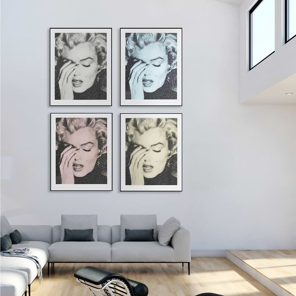 Marilyn Crying (Black & White)