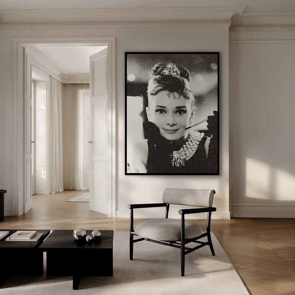 Audrey Hepburn Femme Fatale B&W