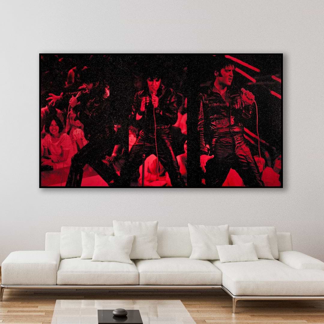 Elvis 1968 Triptych, 2023 Supreme Red