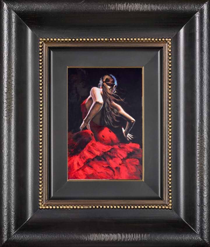 Dancer In Red (With Black) | Fabian Perez – Clarendon Fine Art