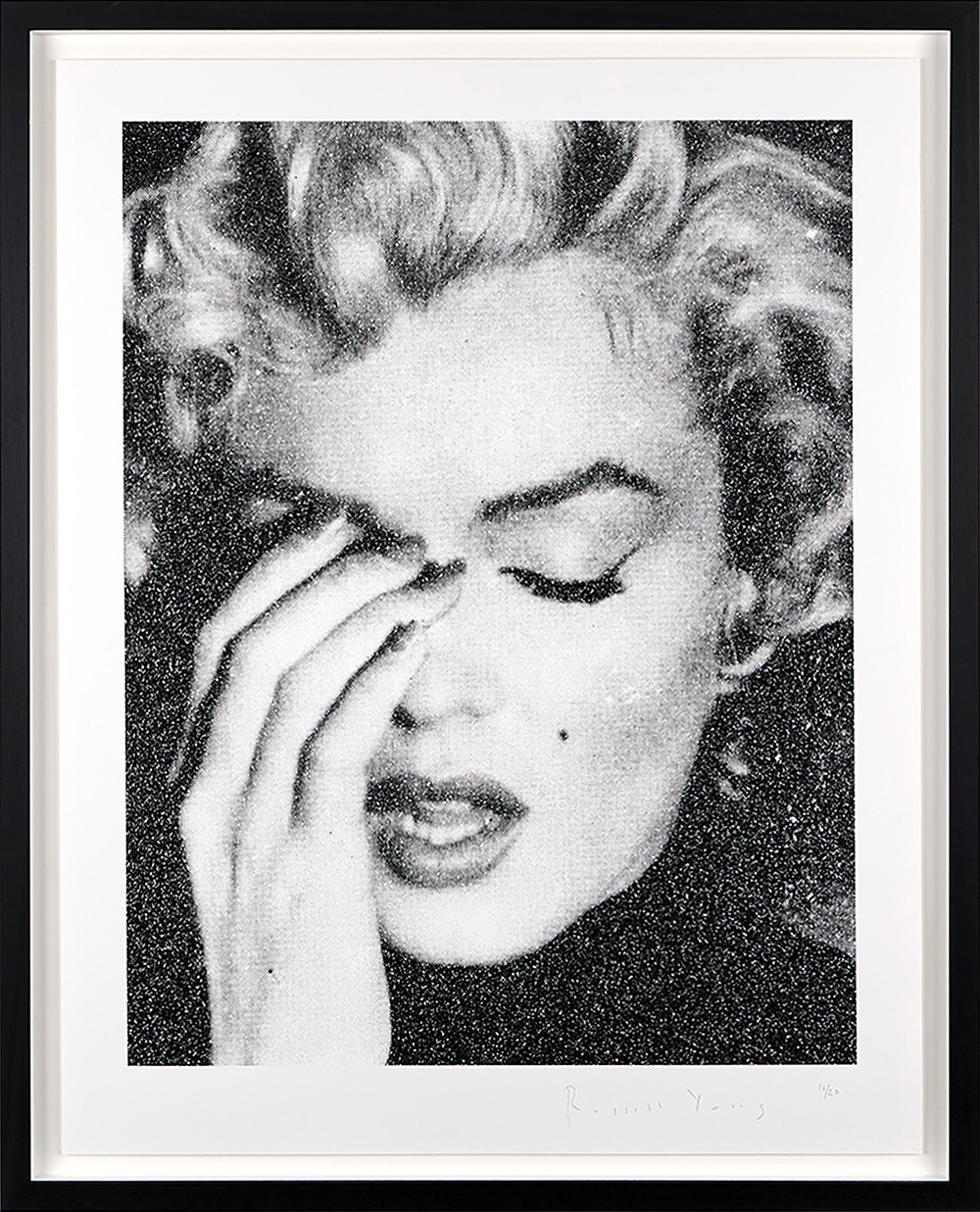 Marilyn Crying (Black & White)