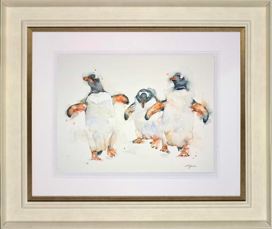 Joyful Gentoo Penguins